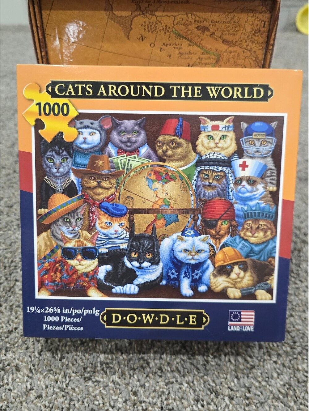 Dowdle Cats Around The World 1000 Piece Puzzle